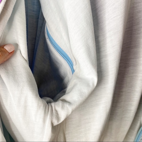 Ellesse Vintage Zebra 80’s Windbreaker Jacket Vest Removable Zipper Sleeves L - Picture 12 of 16